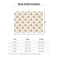thumbnail image 2 of Vsdgher Rabbit And Carrot Pattern Fleece Throw Blanket, Horizontal Fleece Bedding Home Decor for Couch & Bed All Season Use -50"x40", 2 of 7