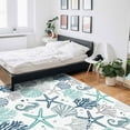 thumbnail image 6 of Area Rugs Indoor Non-Slip Rectangle Rug 5x7 Ft Nautical Coastal Rug Rubber Backing Floor Mats Non Shedding Home Decor Carpet for Entryway Living Room, 6 of 8