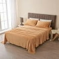 thumbnail image 5 of Velvet Plush Fleece Solid Sheet Set, Twin, 3 Pieces, 5 of 5
