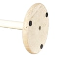 thumbnail image 5 of happimess PRH2000C Avery Modern Classic Metal with Non Slip Weighted Marble Base Paper Towel Holder, Beige/White, 5 of 6