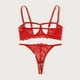 thumbnail image 2 of Gibobby Lencería sexy Liga de encaje Nueva ropa de dormir de Anillo Ropa interior Pijamas Lencería de Íntimos sexy(Rojo XL), 2 of 5
