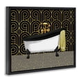 thumbnail image 2 of Stupell Industries Art Deco Bathroom in Deco Style Black Floating Frame Canvas Art, 21 x 17, by Conrad Knutsen, 2 of 7