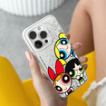 thumbnail image 5 of Mobile phone case with glitter overflow effect for Apple IPHONE 15 Plus original and officially Licensed The Powerpuff Girls pattern The Powerpuff Girls 015 adapted to the shape of the mobile phone, 5 of 5