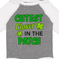 thumbnail image 4 of Inktastic Cutest Clover in the Patch with Four Leaf Clovers Boys or Girls Long Sleeve Baby Bodysuit, 4 of 5