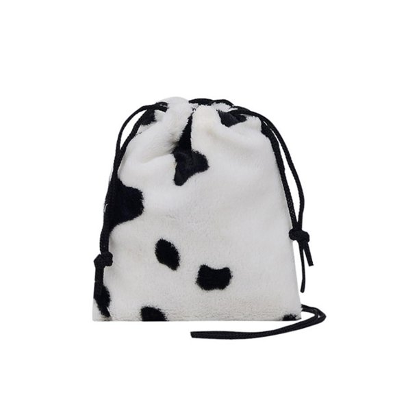 Mini Bolsos Con Vaca para Mujer Bolso Hombro Tipo Bandolera Leopardo Y Leche Cordón Felpa