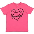 thumbnail image 3 of Inktastic I Love My Grandad in Black Chalk Heart Youth T-Shirt, 3 of 5