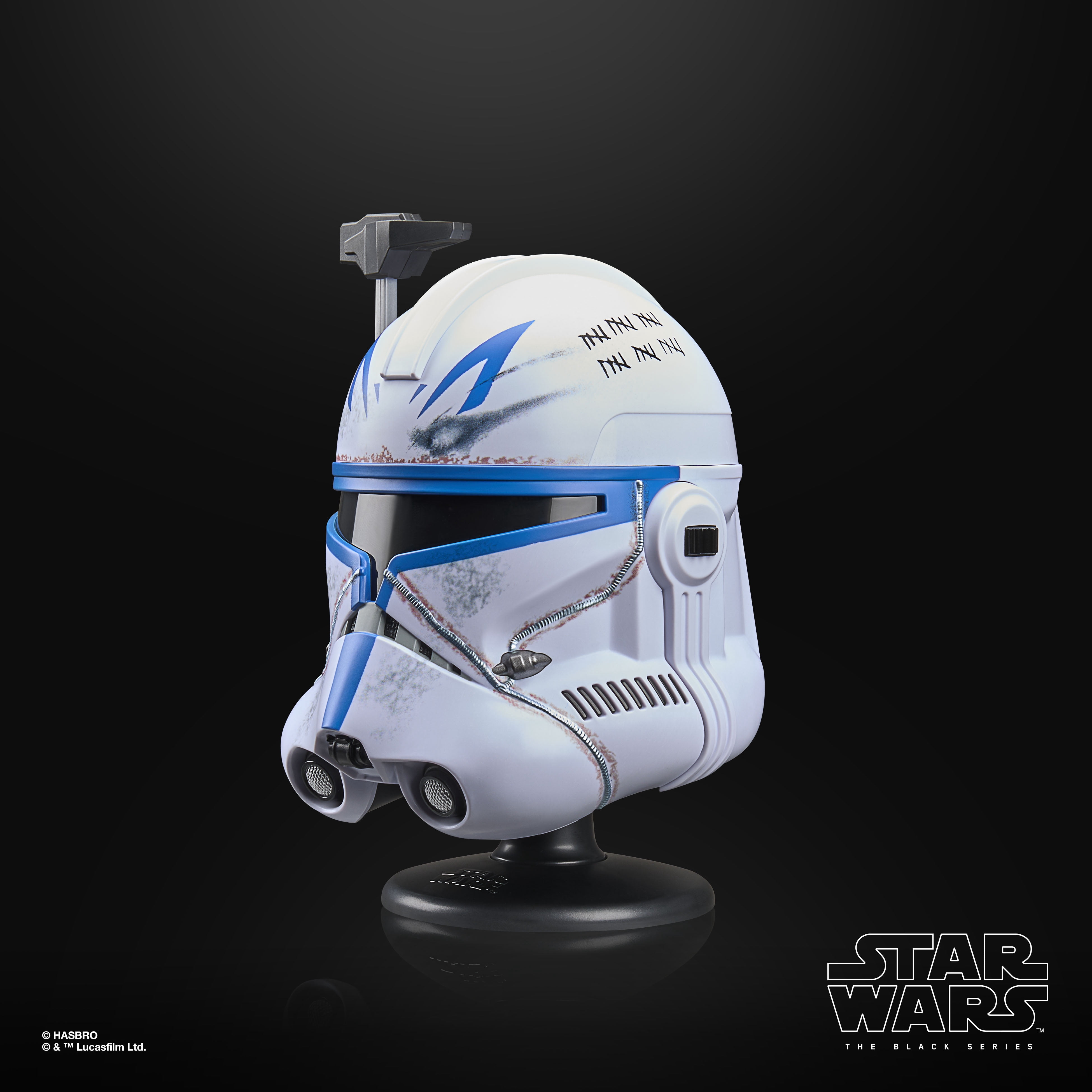 Star Wars The Black Series Clone Captain Rex Premium Mini Helmet for Display, 6 In. Scale