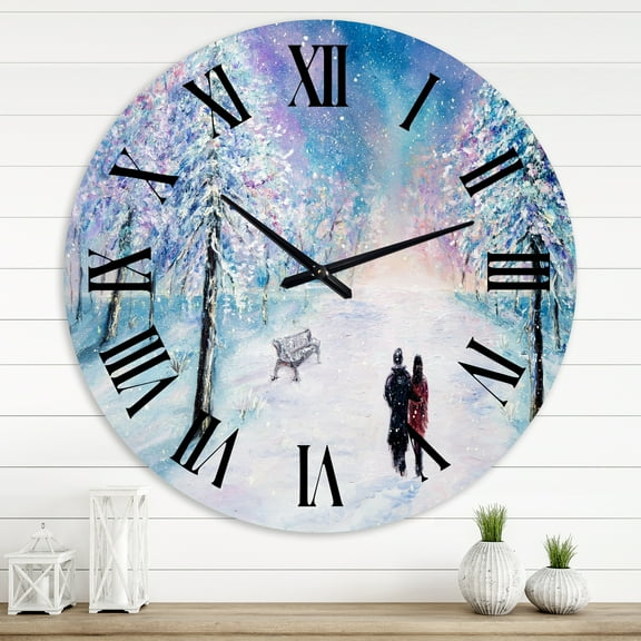 Designart 1 in Quartz Traditional Wall Clock