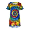 thumbnail image 3 of FASHIONWT Women Cotton Summer Round Neck Graphic Short Sleeve Casual T-shirt, 3 of 4