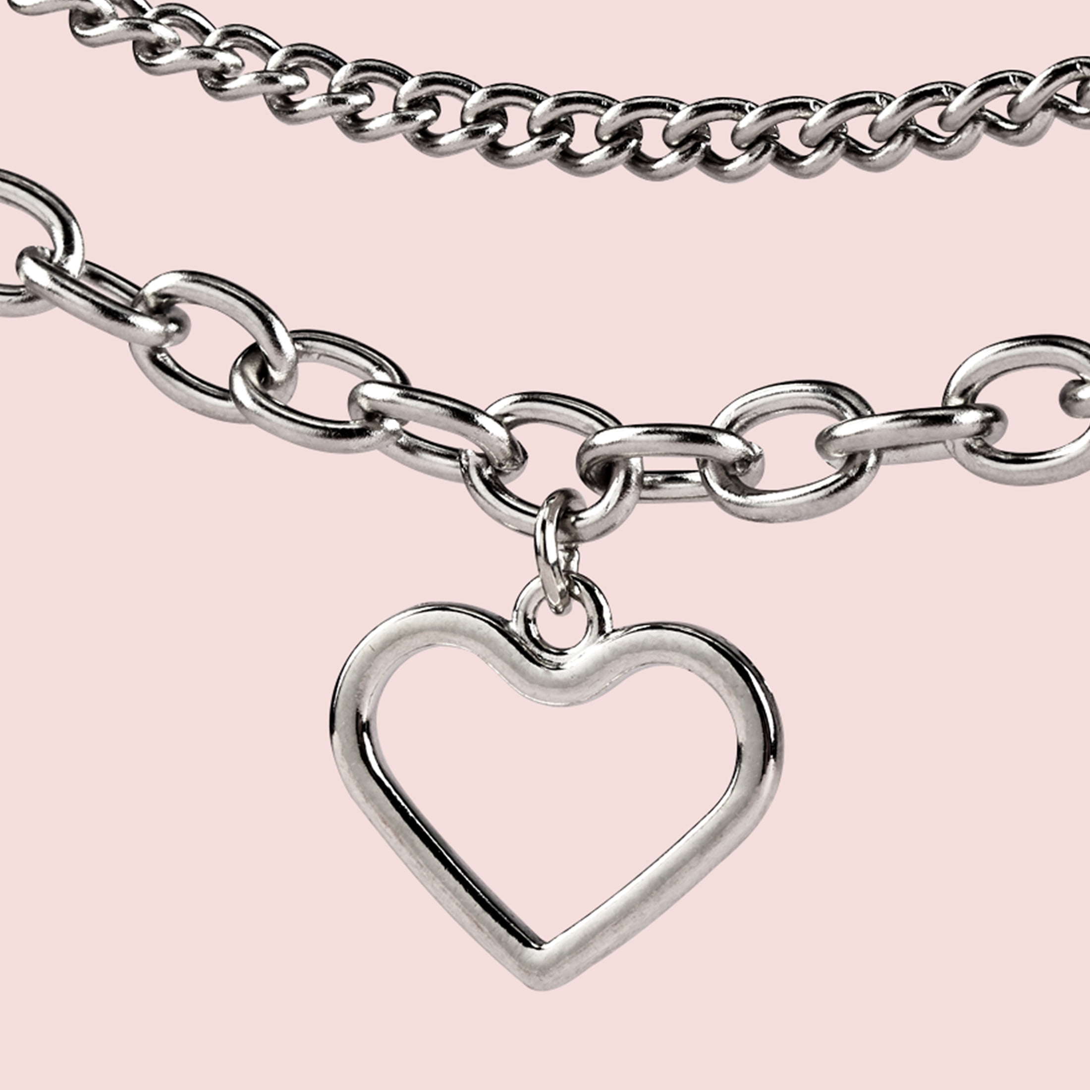 Silver Heart Bag Charm by Conair - Walmart.com