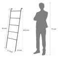thumbnail image 3 of Toalla, manta, escalera, BTY, metal negro, 5 niveles, 3 of 8