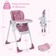 thumbnail image 5 of ChaoLink Silla alta para bebé, silla multifuncional para infantes con altura y reclinación ajustable, silla plegable para bebés y niños pequeños, 5 of 8