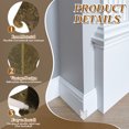 thumbnail image 4 of Uxcell 10 Paquete de Protectores de Esquina para Zócalos, Cubierta de Bisel Metálico Decorativa Vintage para Muebles de Madera, Mesa, Armario, Cajón, Bronce, 4 of 7