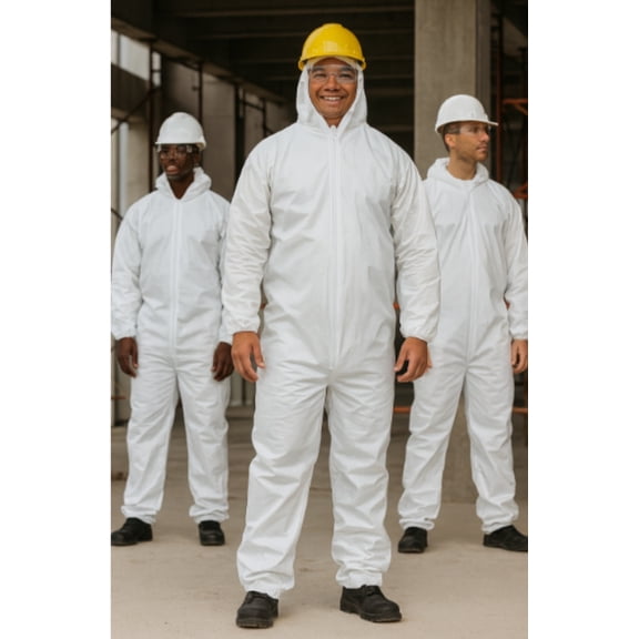 PRIME GUARD Protective Hazmat PPE Disposable Coverall Suit Sizes S, M, L, XL, 2XL, 3 XL, 4XL