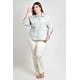 thumbnail image 5 of Camisa de lino Roman Fashion /Tallas Extras, 5123 (Menta) verde claro 42, 5 of 6