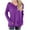 Purple, variant on LYXSSBYX Oversized Sweatshirt for Women Oversized Tshirts Shirts For Women Solid Workout Sweatshirts Casual Basic Long Sleeve Shirt Classic Crew V-Neck Tops