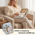 thumbnail image 4 of Garronmavis Cross Rabbit Bible Case Quilted Bible Carrying Case Bible Cover Carrier Carrying Organizer Bag Zippered Book Cover with Handle Gift for Christian, 4 of 7