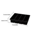 thumbnail image 2 of pitrice 4 Grid Silicone Mold Ice Cubes Rectangular Shape Complementary Food Soft Baking Pan Handmade Cake Candle Mould Black, 2 of 9