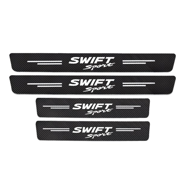 4PCS Tira De Alféizar De Puerta De Coche Antiarañazos De La Lateral Protector De Paso Pegatina Para Suzuki Swift Sport Baleno Grand Vitara SX4 Jimny Mejores Accesorios huangjie unisex