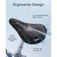 thumbnail image 3 of Cojín de asiento de bicicleta Fitense Comfort para Peloton Black, 3 of 9