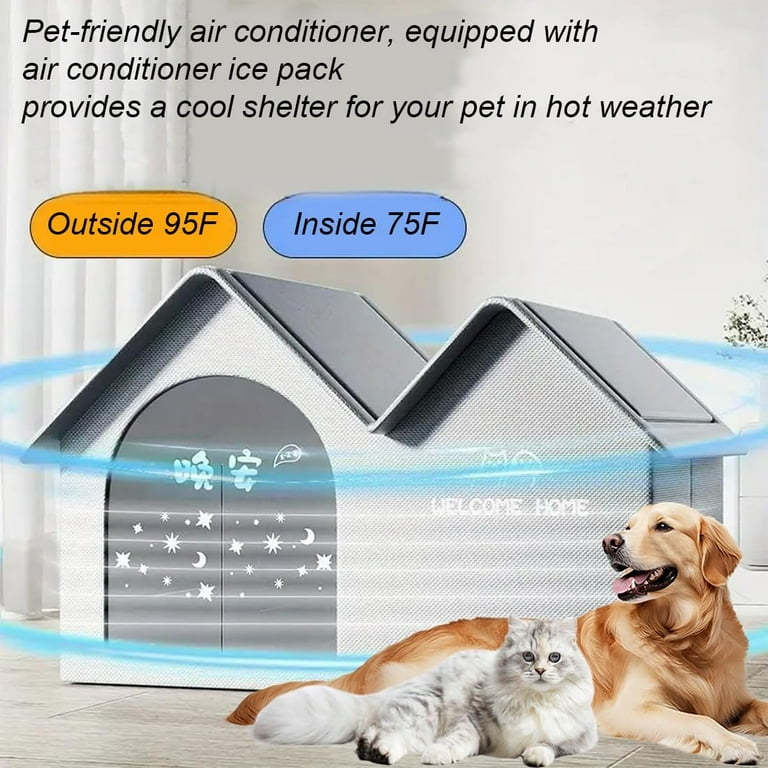 Large Dog Dog House Ac Unit 2025 New Air Conditioner Cat House,Air