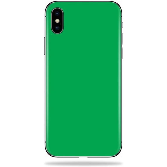 MightySkins APIPHXSM-Solid Green Skin Decal Wrap for Apple iPhone XS Max Sticker - Solid Green