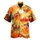 thumbnail image 3 of Camisa de pollo divertida con estampado 3D para hombre, camisa de manga corta con solapa, cómoda, informal, para fiesta en la playa, ropa de calle, camisas de talla grande para hombre, 3 of 5
