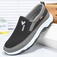 thumbnail image 1 of Zapatos de tela viejos, antideslizantes, cómodos, para personas mayores, zapatos de montañismo para hombres, para papá, zapatos de tela deportivos casuales para personas de mediana edad y mayores, 1 of 6