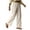 *Beige, variant on ClodeEU Women's Relaxed Fit Wide Leg Pants with Elastic Drawstring Waist ,Casual Comfort Lounge Pants Black,Womens Plus XXXL