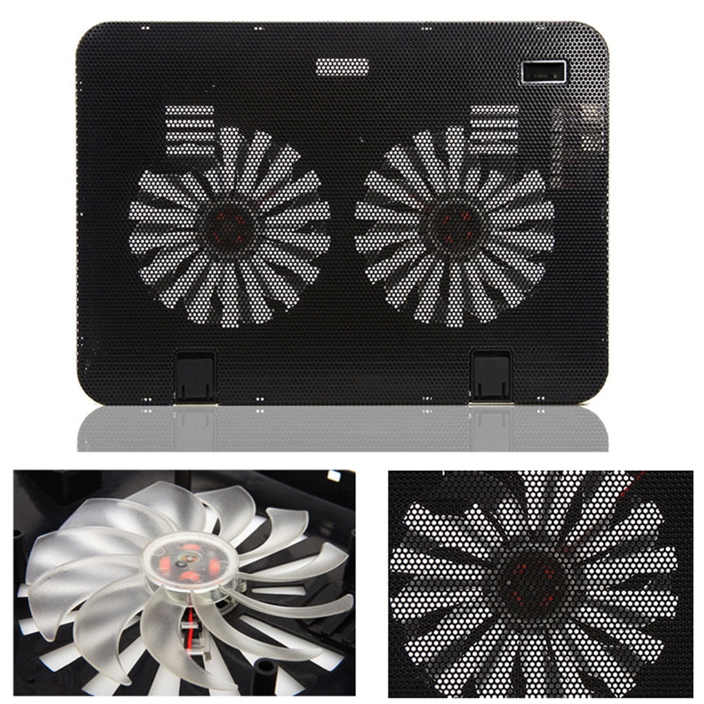 Zeiwohndc Notebook Cooler Cooling Pad 15.6 Inch Gamer USB Powered Portable Gaming Stand