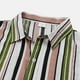 thumbnail image 4 of Camisas s Para Hombre Slim Fit Camisa informal para hombre, camisa con estampado de rayas, camisa de manga corta con cuello vuelto de un solo pecho, Top a la (Pink, XL), 4 of 6
