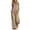 *Khaki, variant on VBVC Women's 2 Piece Cotton-Linen Outfit Set,Ruffle Hem Tank Top and Wide Leg Pants For Women,Ladies Sleeveless Loungewear with Pockets,Beige,S-2XL
