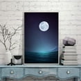 thumbnail image 3 of IDEA4WALL Framed Canvas Wall Art for Living Room, Bedroom Moon with Bright Canvas Prints for Modern Home Decoration Ready to Hang, 3 of 4