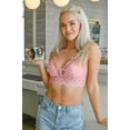 thumbnail image 3 of Niobe Clothing Womens Crochet Lace Bralette Top, 3 of 4