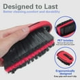 thumbnail image 3 of Carpet and Upholstery Cleaning Brush,Carpet Scrubber Stiff Bristle Detailing Scrub Brushes,Interior Leather Brush for Car and Home (Red), 3 of 7