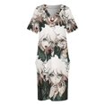 thumbnail image 4 of Nagito Komaeda vestido suelto con bolsillos vestidos casuales vestido femenino, 4 of 7