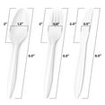 thumbnail image 2 of MT Products Disposable Plastic Cutlery Set – Individually Wrapped Silverware Utensil Sets - Pack of 50, 2 of 10