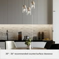 thumbnail image 5 of Hunter - Hartland 3-light Alturas Gold, Small Cluster Light, Dimmable, Transitional Style, Round Shaped, for Bedrooms, Dining, Living Rooms - 13063, 5 of 7