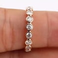 thumbnail image 2 of 1.50Ct Round Cut Simulated Diamond Full Eternity Wedding Band Ring 14K Rose Gold Plated 925 Sterling Silver For Women's, 2 of 3