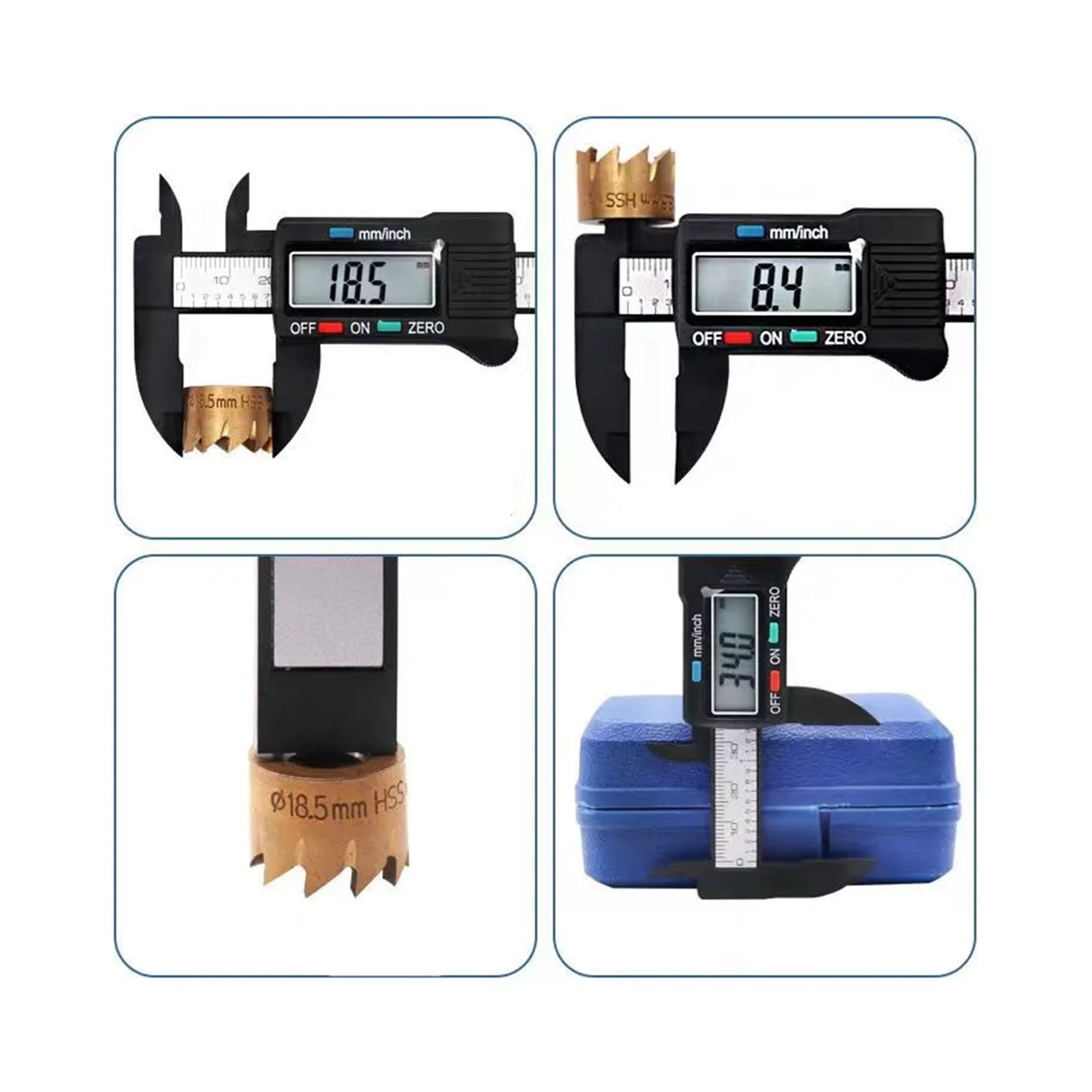 150mm 100mm Electronic Digital Caliper Carbon Fiber Dial Vernier Caliper Gauge Micrometer Measuring Tool Digital Ruler ,Precision Measuring