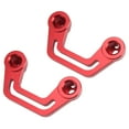 thumbnail image 2 of Windshield Light Bracket, Hood Light Mount Scratch Proof Anodized Aluminium Alloy Stable Support With Sliding Rail For Car Red, 2 of 8