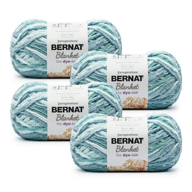 Bernat® Blanket Tie Dye-ish™ #6 Super Bulky Polyester Yarn, Tropical