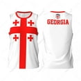 thumbnail image 2 of Georgia Flag Men Basketball Sports Jersey Running Fitness Multifunction Sleeveless tshirt Exclusive Custom Name Nunber, 2 of 9