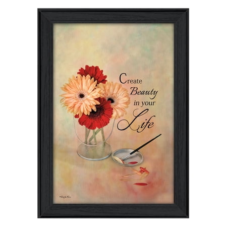 TrendyDecor4U Create Beauty In Your Life Printed Wall Art RLV428-405