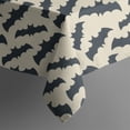 thumbnail image 5 of Halloween Square Tablecloth 52x52in(132x132cm) – Waterproof Polyester Printed Table Cover, Wrinkle Resistant & Washable for Kitchen Dining Picnic Party Decor, Pattern-V5-70, White, 5 of 6