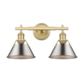 thumbnail image 3 of Orwell 2-Light Vanity Light in Brushed Champagne Bronze with Pewter, 3 of 3