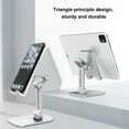 thumbnail image 4 of Adjustable Height & Angle Foldable Desktop Stand with Silicone Protection - Ergonomic Viewing for 7.9-inch Phones & Tablets, Rotatable, Non-Slip Base, Charging-Friendly, Compact Storage - Black, 4 of 7