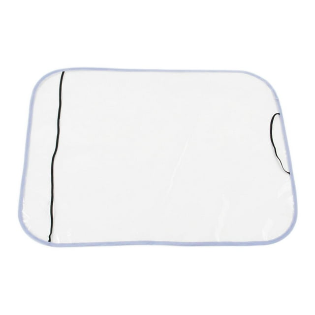 Cubierta/PE/transparente/calcomanías de suciedad limpia accesorios de coche de invierno Kicking Mat Protector Kick Mat apto para automóvil niños bebé Borde gris Sunnimix Funda para asiento de coche