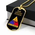 thumbnail image 3 of Awesome Dog Tag for 2nd Armored division - Graphic Military Dog Tag Necklace (Optional Personalized Engraving), 3 of 5