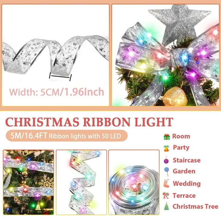 WILLED Christmas Lights, 6.56ft LED Snowflake String Lights, Battery  Operated Waterproof Fairy Lights Indoor Outdoor for Bedroom Patio Garden  Party